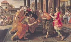 Laban Presenting Eliezer to his Father, 1562