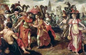 Laban Searching for Eliezer at the Well