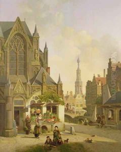 Vegetable stall in a Dutch town