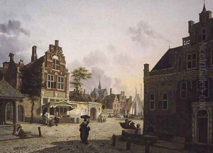 View of a Town by Isidore Verheyden