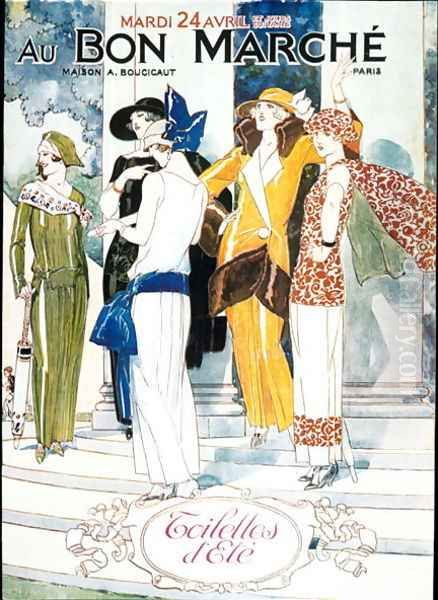 Toilettes dEte, cover of the summer catalogue of Bon Marche, 24th April, 1923 - view 1