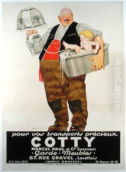 Poster advertising the Cotty Moving Co. - view 1