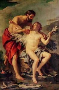 Daedalus Attaching Icarus Wings, c.1754 Daedalus Attaching Icarus Wings, c.1754