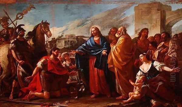 The Centurion Kneeling at the Feet of Christ or, Jesus Healing the Son of an Officer, 1752 - view 1