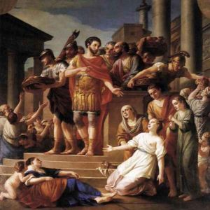 Marcus Aurelius Distributing Bread to the People 1765 by Joseph-Marie Vien