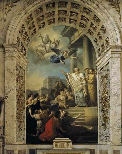 St Denis Preaching in Gaul 1767 - view 1