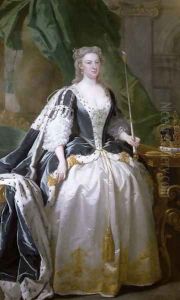 Queen Caroline, born Caroline of Ansbach (1683-1737) by John Vanderbank