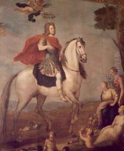 George I on horseback by John Vanderbank