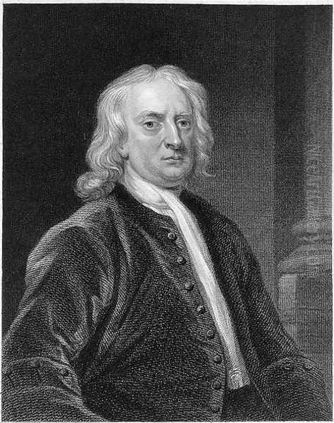 Portrait of Sir Isaac Newton (1642-1727), engraved by Edward Scriven (1775-1841) - view 1