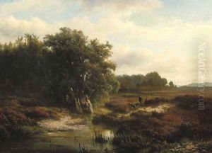 Walking on the heath by Hendrik-Dirk Kruseman van Elten