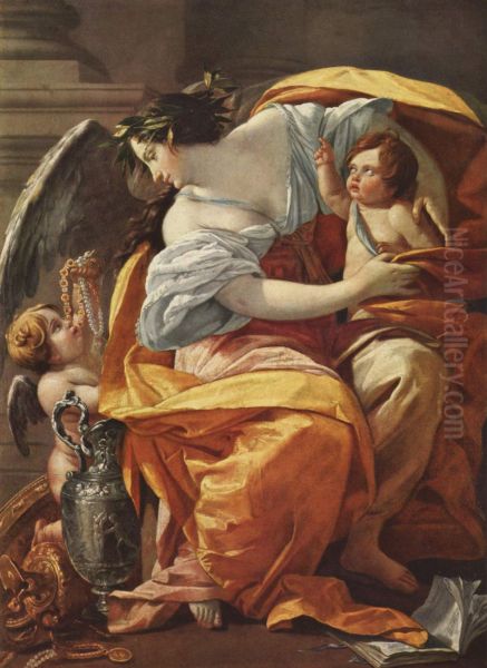 Allegory of Wealth 1630-35 by Simon Vouet