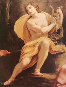 Parnassus or Apollo and the Muses (detail-1) c. 1640 by Simon Vouet
