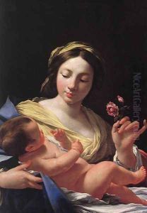 Virgin and Child by Simon Vouet