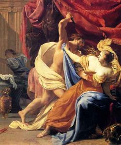 Lucretia And Tarquin by Simon Vouet