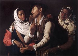 The Fortune Teller by Simon Vouet