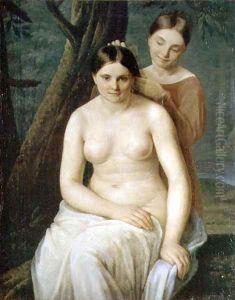 Bathers by Aleksei Gavrilovich Venetsianov
