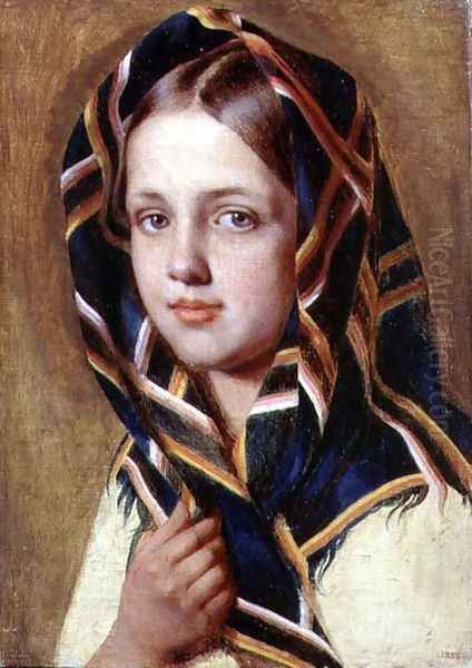 Girl in a Shawl - view 1