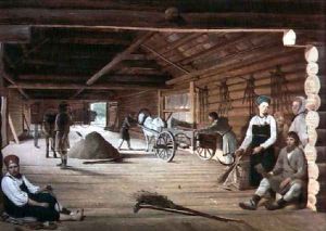 The Threshing Floor, 1821 by Aleksei Gavrilovich Venetsianov