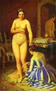 Diana Dressing 1846 by Aleksei Gavrilovich Venetsianov