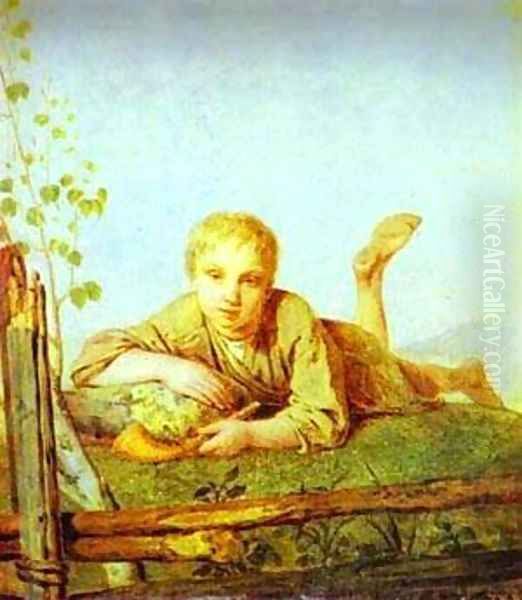 A Herd Boy With A Pipe 1820s - view 1