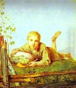 A Herd Boy With A Pipe 1820s