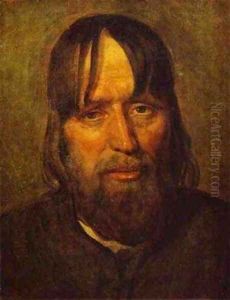 Head Of An Old Peasant 1825