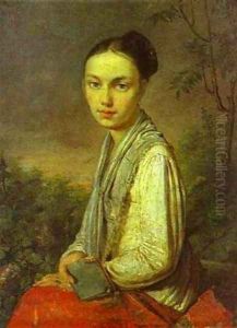 Portrait Of Vs Putyatina 1815-1816 by Aleksei Gavrilovich Venetsianov