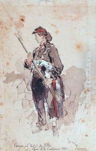 Woman at the Hotel de Ville, Second Day of the Paris Commune, 1871