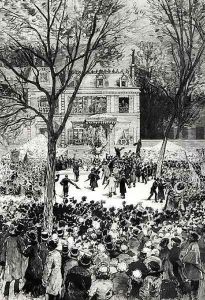 Celebration of the 80th Anniversary of the Birth of Victor Hugo 1802-85 from Le Monde Illustre, 27th July 1881 by Daniel Urrabieta Vierge