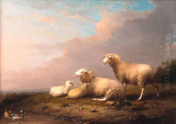 Sheep in a landscape - view 1
