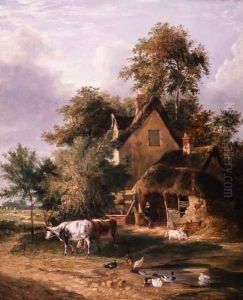 Farmyard Scene by George Vincent
