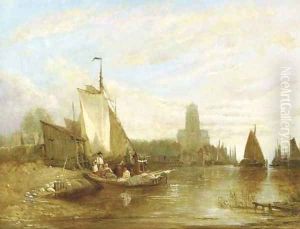 Shipping in the harbour of Dordrecht