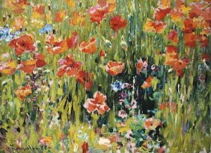 Poppies, 1888 by Robert William Vonnoh