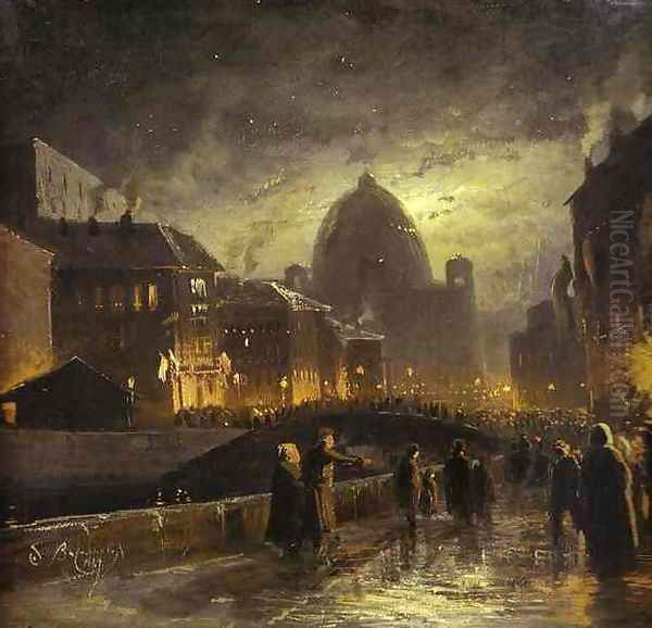 Illumination in St. Petersburg. 1869 - view 1