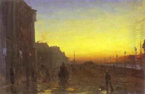 Dawn in Saint Petersburg - view 1