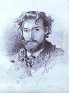 Self Portrait 1873 by Feodor Alexandrovich Vasilyev