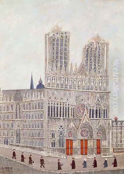 Rheims Cathedral, c.1923 - view 1