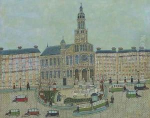 Paris, L'Eglise de la Trinite by Louis Vivin