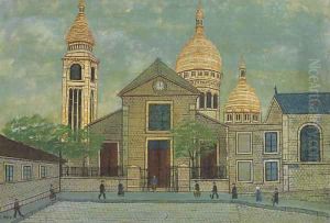 Eglise Saint Pierre de Montmartre by Louis Vivin