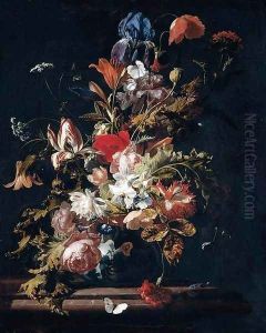 Flower Still-Life by Simon Pietersz. Verelst