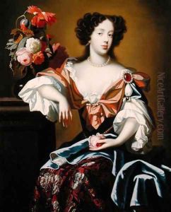 Mary of Modena 1658-1718, c.1680 by Simon Pietersz. Verelst