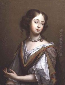 Portrait of Elizabeth, Lady Narborough 1658-78 c.1678 by Simon Pietersz. Verelst