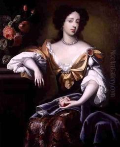 Portrait of Mary of Modena 1658-1718, c.1680 by Simon Pietersz. Verelst