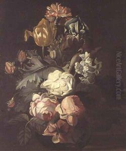 Still Life of Flowers by Simon Pietersz. Verelst