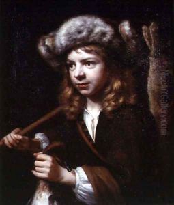 Young Sportsman with Rabbit and Fowl