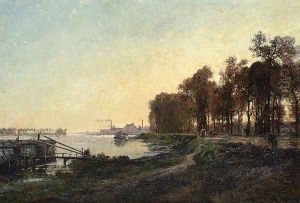 Beside the River by Alexandre-Rene Vernon