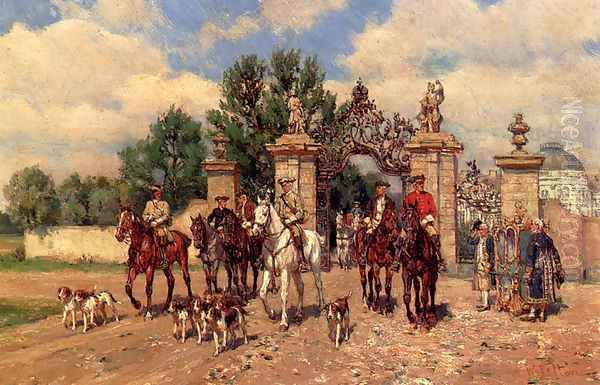 The Departure by Wilhelm Velten