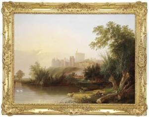 Windsor Castle On The River Thames by Henry John Boddington