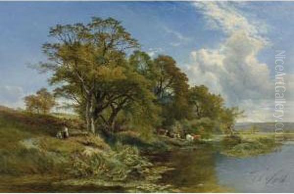 A Weedy Branch Of The Thames - view 1