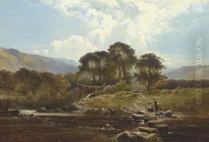 The Way To The Mill, North Wales by Henry John Boddington
